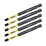 5 x SabreCut SCRSL789_5 89 mm SL7 Jeu d'embouts de tournevis à percussion magnétique à fente Single End Heavy Duty Compatible av