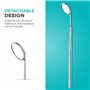 HOKIN Miroir Dentaire en Acier Inoxydable Inspection des Dents Bouche en Acier Inoxydable Miroir Dentiste Outil Stomatoscope Ave