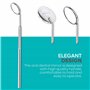 HOKIN Miroir Dentaire en Acier Inoxydable Inspection des Dents Bouche en Acier Inoxydable Miroir Dentiste Outil Stomatoscope Ave