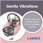 LADIDA Transat pour bébé avec musique apaisante et vibration, adorable motif fleur de prunier (148)