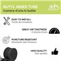 2 Chambres à Air Moto 2 1/4-17 Valve TR4 Pour Pneus Moto Roues 17" Piaggio Ciao Si Cyclomoteur 50
