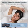 MyHalos Masque de sommeil 3D en soie avec bonnets pour les yeux – Masque de sommeil occultant pour homme et femme – Masques pour