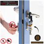 Cal Crocodile Sécurité de porte pour cylindre profilé, verrouillage de clé, protection anti-effraction pour porte d’appartement.