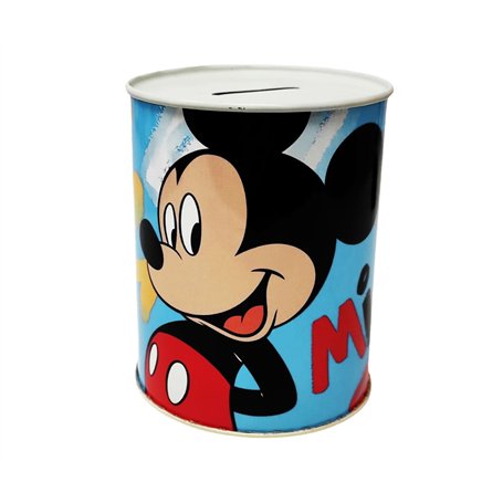 Disney Tirelire Mickey Mouse en métal Étain non ouvert 11 x 8 cm Idée cadeau