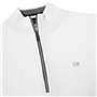 Calvin Klein Pull de Golf 1/2 Zip pour Homme – Blanc – XL