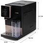 Machine a expresso automatique avec broyeur - DOMO - DO743K - 1350 W - 19 bar - 125 g café - Noir