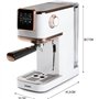 Machine a expresso 3 en 1 - DOMO - DO746K - 1350 W - 20 Bar - Blanc / Rose