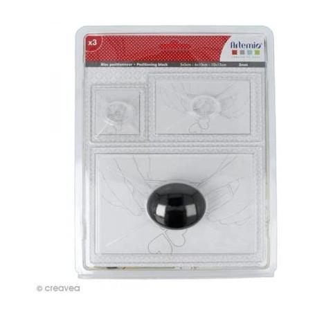 Artemio Bloc de Positionnement pour Tampons Transparents avec Poignée