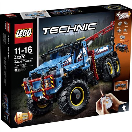 LEGO Technic - La dépanneuse tout-terrain 6x6 - 42070 - Jeu de Construction