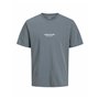 T-shirt à manches courtes homme Jack & Jones JORVESTERBRO TEE SS 12240121 Gris