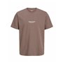 T-shirt à manches courtes homme Jack & Jones JORVESTERBRO TEE SS 12240121 Marron
