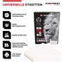 Emerson 70 x 37 mm, 24 pièces/Feuille, 25 Feuilles A4 universelles Autocollantes étiquettes Autocollantes pour étiquetage, étiqu