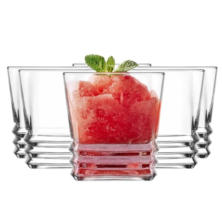 Glasmark KROSNO 1992 Lot De 6 Coupes À Glace En Verre Transparent Coupes À Dessert Lavables Au Lave-Vaisselle 270 ml