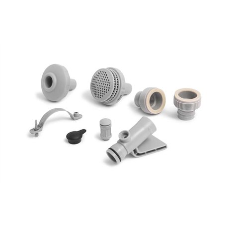 Sheepmania INTEX 25023 Kit de raccordement hydroaeration 32 mm – Pièces d'entrée et de sortie d'origine pour piscines de jardin
