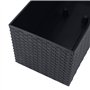 PROSPERPLAST Jardinière rectangulière noir arrosage automatique 17l.