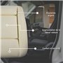 CHROMEMASTER - Compatible avec Citroen Dispatch 2007-2016 ; Mousse pour Le Siège Auto, Mousse pour l'assise, Coussin de Siège ;