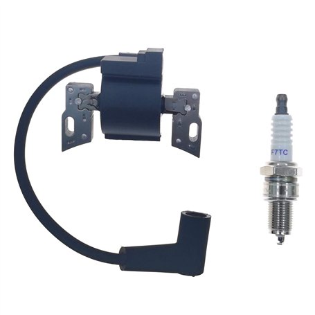 Cancanle 593872 799582 798534 Bobine d'allumage avec Bougie d'allumage pour Briggs & Stratton 08P502 09P602 09P702 Anker Magneto