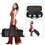 Valise à Chariot de Transport Valise Trépieds Eclairage Vidéo 33 Pouces Sac Pied Photo Studio Rembourré pour Télescope Support d