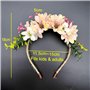 JZK Mariage fleur fille mariée mariée marguerite fleur bandeau tiare pour fille et femme bridal hairband floral garland headpiec