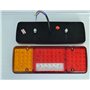 24/7Auto 2 x arrière 12 V LED 5 Fonctions Design ultra fin pour camion remorque basculant pour châssis LKW pour caravane Camion