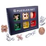 Chonor 6 Pièces 3D Puzzle en Métal Casse-tête en Bois - Classique Brain Teaser IQ Puzzle Éducatif Jouet Jeu Jigsaw pour Enfants