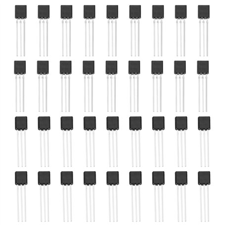 Create idea 100 Pièces Transistor Basse Puissance Kit de Transistor Triode Basse Puissance BC547 NPN Transistor BC557 PNP Transi