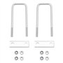 Create idea Lot de 2 kits de boulons en U carrés en fer galvanisé avec écrous M10 pour voitures