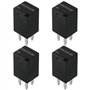 The Lord of the Tools 4pcs Relais Automobiles à 4 Broches 303-1AH-C-R1-U01-12VDC 12 V 20 A SPST Micro Relais pour l'électronique