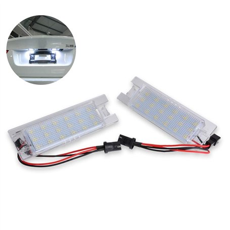 DONGMAO Lampes pour Plaque d'immatriculation,2pcs Voiture LED Plaque d'immatriculation pour O/pel Zafira B Astra H Corsa C D Ins