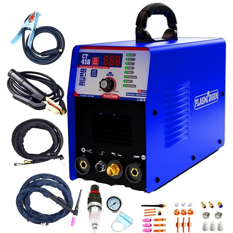 PLASMARGON Découpeur plasma 3 en 1 WIG Poste à souder MMA Onduleur combiné Machine à souder plasma TIG MMA | IGBT | Affichage LC