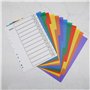 Create idea Lot de 10 intercalaires A4 extra larges multicolores 11 trous en polypropylène renforcé avec onglets de couleur pour