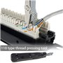 Create idea Outil de poinçonnage multifonction pour RJ45 RJ11 Cat5 Cat5e Cat6 Réseau Télécom Câble Téléphone Prise Impact Termin