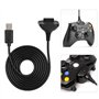 Câble de Chargeur pour Manette 360 - Câble de ABS à Rapide 2 en 1, Câble de Filaire pour Manette 360(Le Noir)