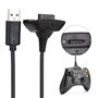 Câble de Chargeur pour Manette 360 - Câble de ABS à Rapide 2 en 1, Câble de Filaire pour Manette 360(Le Noir)