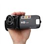Socobeta Caméscope Numérique Caméra Vidéo Caméscope 16x HD 32g Carte Mémoire Externe Rotation de 270°(Le Noir)