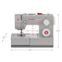 Singer Machine à coudre Heavy Duty 4423, moteur puissant avec plaque d'extension et base overlock CUCIREONLINE