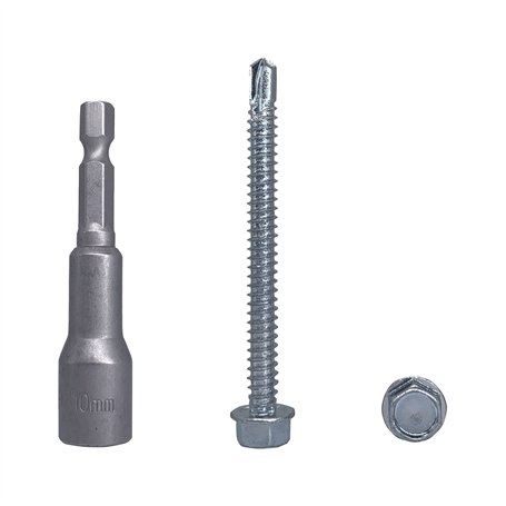 Lot de 100 vis DIN 7504 K en acier zingué 6