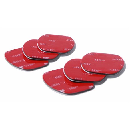 PROtastic Supports adhésifs plats 3M de remplacement pour montures de caméras d'action GoPro et SJCAM (Lot de 6)