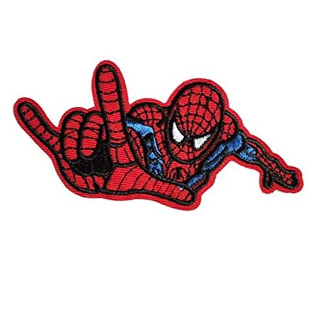 1 pièce de tissu de dessin animé fait de vêtements accessoires de super héros Spiderman broderie tissu patch badge