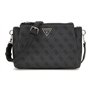 GUESS Noelle Tri Compartment Crossbody Coal Logo