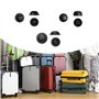 Hattba Lot de 2 pieds de bagage pratiques pour bas de valise, accessoires de rechange