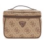 GUESS Toiletry Train Case Latte Logo/Brown