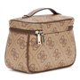 GUESS Toiletry Train Case Latte Logo/Brown