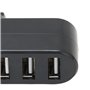 Répartiteur de Ports USB, 3 Ports USB 2.0 Expander Splitter Station d'accueil 180 Degrés Rotatif Hub D'extension USB Hub pour Wi