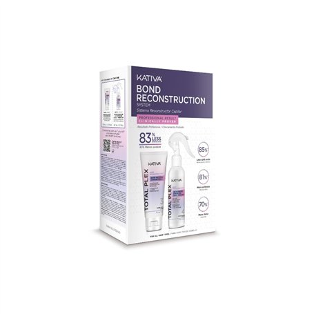 KATIVA Total Kativa Plex Bond Repair Kit | 70ml Reconstructive Concentrate + Sealant Capillary Link Reconstructive 60ml | Capill