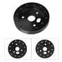 Nikou Hub Spacer Pad Polished Steering Wheel to Grant 3 Hole 0.5in High Precision Stable Universal for 6 Hole Adapter(Noir)