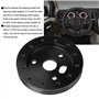 Nikou Hub Spacer Pad Polished Steering Wheel to Grant 3 Hole 0.5in High Precision Stable Universal for 6 Hole Adapter(Noir)