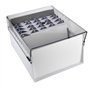 Acrimet Boîte à Fiches Organisateur 5'' x 8’', Base en Métal Robuste (Index AZ et un Séparateur Plastique Inclus) (Base Blanc av