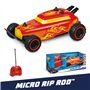 MONDO Motors - Hot Wheels Micro Rip Rod - Voiture radiocommandée pour Enfant - 2 Couleurs différentes - Echelle 1:28-63702
