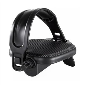 MVTEK Pédales vélo Pédales Pédale de vélo d'exercice Ergonomique en Nylon avec goupille sur Billes 12 mm et Filetage 1/2. Sangle